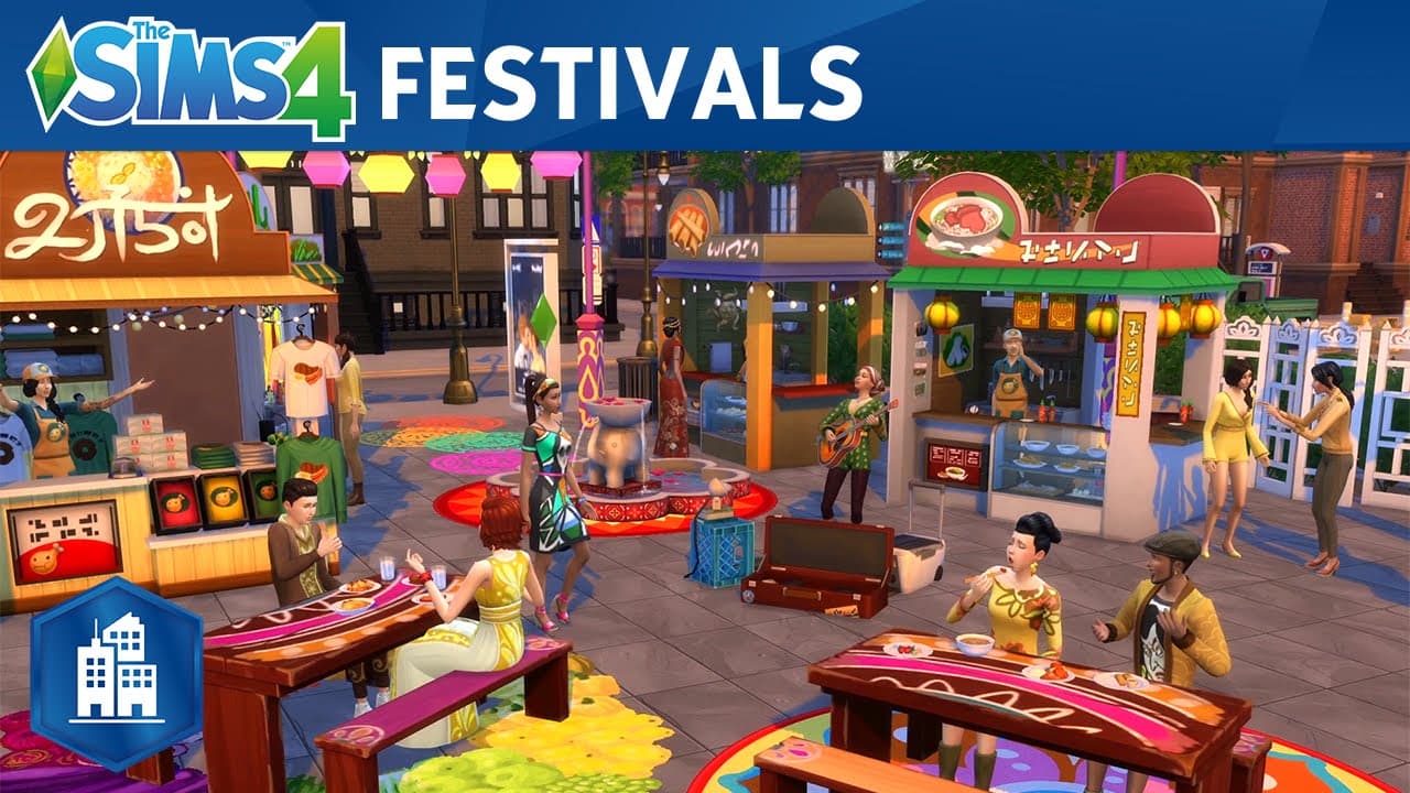 Les Sims 4 Vie Citadine : bande-annonce officielle sur les festivals