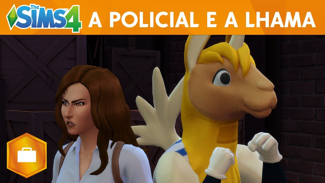 The Sims 4 Ao Trabalho: A Policial e A Lhama