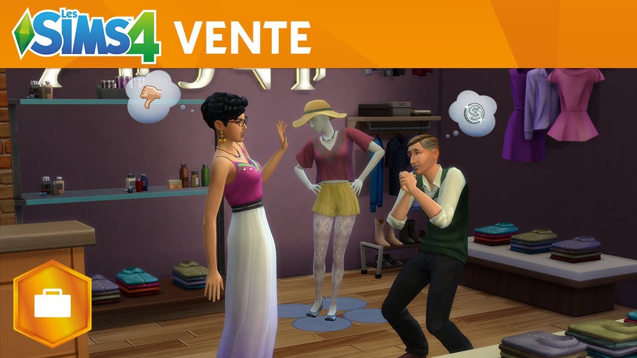 Les Sims 4 Au Travail: Vente - Gameplay