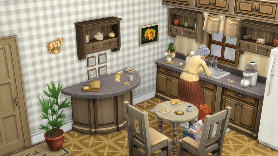 Decora con adornos acogedores para la encimera de la cocina