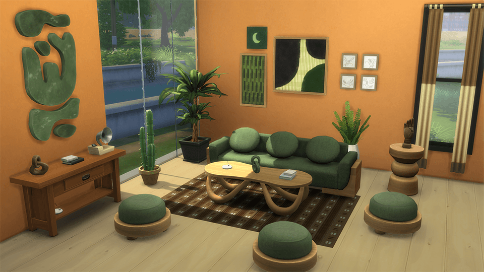 Wood and Stone, Shades of Brown and Green